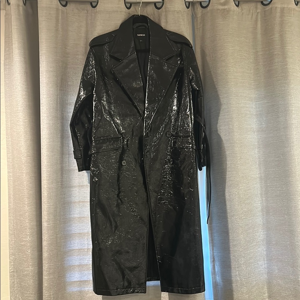 Express Shiny Black Outerwear
